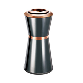 南 GPX-10 南方座地烟灰桶 黑金 垃圾桶 电梯口果皮桶 公用垃圾筒