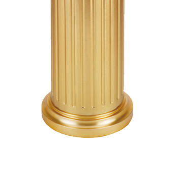 南 GPX-1 欧式罗马柱烟灰桶 南方垃圾桶 酒店宾馆果皮桶带烟灰缸垃圾筒 黄金 内桶容量7升
