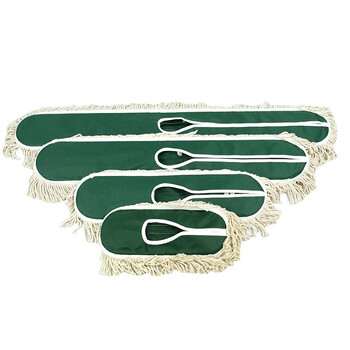 冰禹 尘推平板拖把排拖 绿色60CM单个替换布(不含铁架) 办公室家政工厂车间商场保洁吸水去污可拆卸(1个装)BYlj-275 