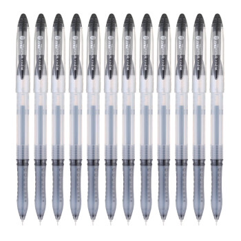 晨光(M&G)文具0.38mm黑色中性笔 全针管签字笔 GELPEN系列水笔 12支/盒GP1212