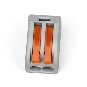 天旭接线端子软硬导线通用快速接线端子免螺丝压线帽2孔连接器4平方线可用PCT-212 10个