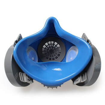 思创科技 ST-M60G-1A 硅胶双罐防尘半面罩防雾霾细微颗粒物打磨电焊工业粉尘面具 1套装