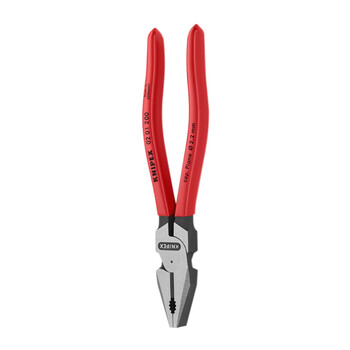 凯尼派克（KNIPEX）02 01 200 省力型钢丝钳 八寸 抛光 塑料套柄 200mm 切割类工具 钢