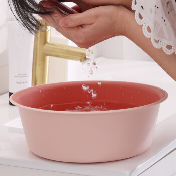 妙然3件套加厚脸盆洗脚盆婴儿塑料盆洗衣盆泡脚盆洗脸盆子大中小套装