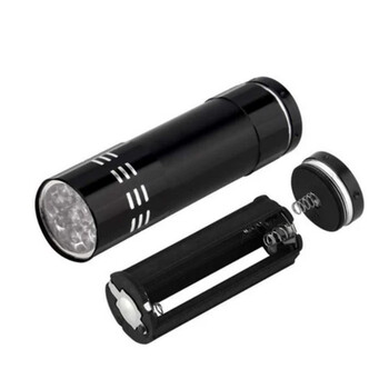 美消  led强光手电筒迷你小手电户外骑行非充电款 迷你LED小手电黑色/塑料款