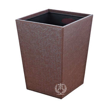 南 GPX-45J 南方套皮房间桶 咖啡色 果皮桶  商用酒店宾馆客房垃圾桶