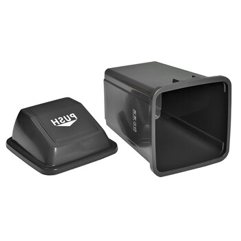 白云清洁（baiyun cleaning）AF07312 方形垃圾桶 60升灰色