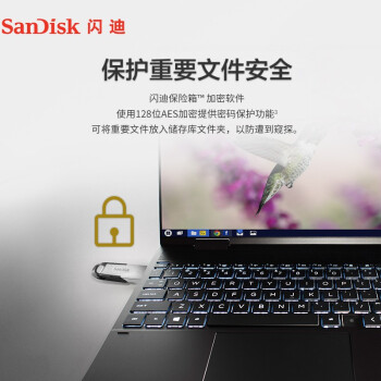 闪迪（SanDisk）16GB U盘 CZ73 安全加密 数据恢复 学习电脑办公投标 小巧便携 车载 金属优盘