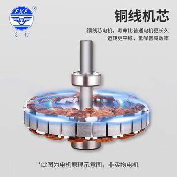 飞行 吊扇 吊顶电风扇工业用大风量楼顶扇48" CF1048 白色三叶 4K00039