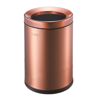 南 SF8-Y02 圆形房间桶  玫瑰金 商用酒店宾馆客房不锈钢 南方垃圾桶 房间桶 果皮桶 容量8升