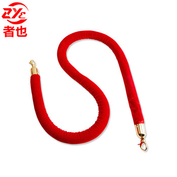 者也 礼宾柱麻绳挂绳麻花挂绳栏杆座挂绳围栏隔离带 绒布挂绳 金钩款