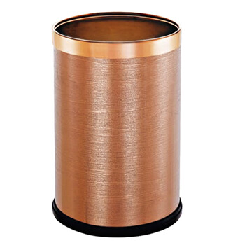 南 GPX-21 南方房间垃圾桶 树皮纹花钢板 酒店宾馆商用客房垃圾桶 居家房间桶 果皮桶