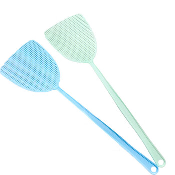 云筑  苍蝇拍 灭蚊拍 耐用网面加长柄 颜色随机 一个价格  不零售20把起售