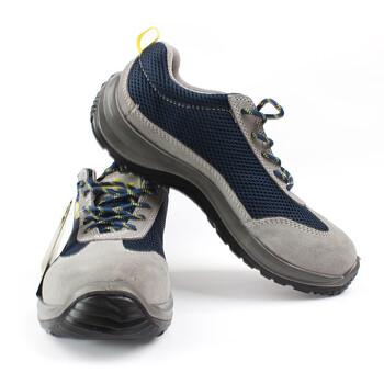 代尔塔301219ASTI S1P SRC新款彩虹鞋防砸防穿刺透气耐油工作鞋 蓝/灰 41*1双