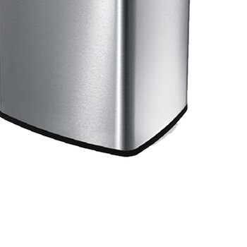 南 SF12-F03 南方摇摆盖环境桶  砂银钢 商用不锈钢垃圾桶 酒店宾馆客房果皮桶 容量12升