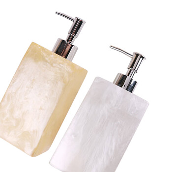 兰诗（LAUTEE）PA1148 黑仿大理石洗手液瓶 500ml黑色款