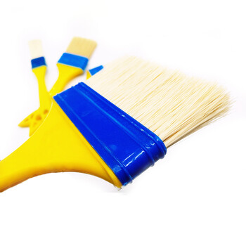 兰诗（LAUTEE）210334 植毛刷 软毛刷墙面涂料刷漆刷清洁扫灰刷墙刷子 1寸10把/盒