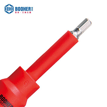宝合(BOOHER)1/2"绝缘公制旋具套筒4x120MM