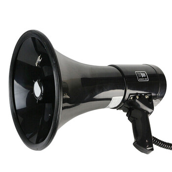 谋福CNMF 大功率喊话器喇叭 可插卡喊话手持扩音器 黑色 经典黑(喇叭配好锂电池) 仓 8401