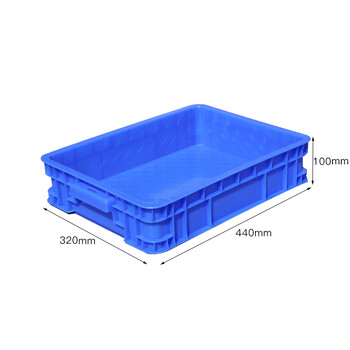 知旦 400-90周转箱 外径:440*320*100mm零件盒周转箱塑料物料盒螺丝盒配件箱塑料盒五金工具盒 Z-40090