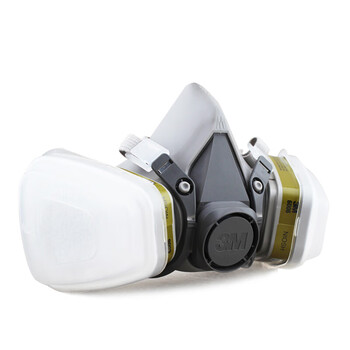 3M 6200+6006防尘面具面罩防尘口罩防护有机气体/酸性气体/甲醛/氨气/氟化氢七件套