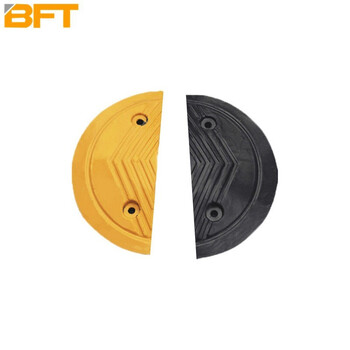 贝傅特 减速带 橡胶减速带 汽车乡村公路道路坡道加高斜坡缓冲带减速垄 7厘米圆头