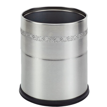 南 GPX-107B 南方双色浮雕花套装垃圾桶 不锈钢酒店宾馆商用客房垃圾桶 居家房间桶 果皮桶