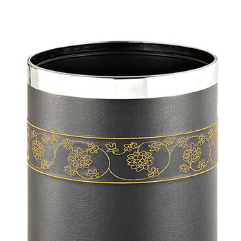 南 GPX-45G 南方多层圆形烤漆垃圾桶 镜钢圈 商用酒店宾馆客房不锈钢垃圾桶 果皮桶 房间桶