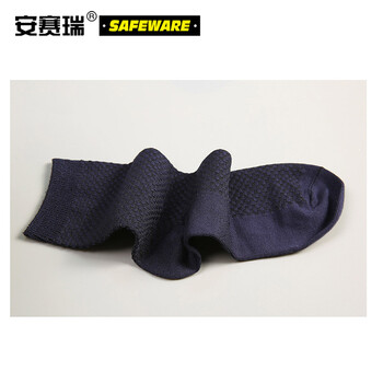 安赛瑞 竹纤维劳保耐磨中筒袜（5双装）素色随机 男士均码 吸汗耐磨劳保袜子 劳保工作袜 10817