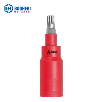 宝合(booher)3/8"绝缘12角旋具套筒M6x75mm