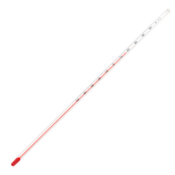 匡建仪表（CONJANT）中兴高精密温度计 工业玻璃棒液体测温仪 手工雕刻款 -50+50℃（红水款分度值1） 