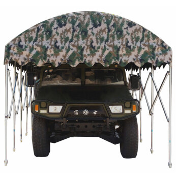 星工（XINGGONG）户外大型移动推拉篷 大排档可移动伸缩蓬 停车棚遮阳篷雨棚定 3.5*6.5米BJJLF21