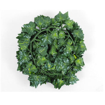云筑  仿真藤条花藤假花藤蔓葡萄叶树叶绿叶植物爬山虎管道吊顶绿植装饰 81片爬山虎1包【12条装】