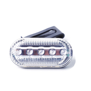 鼎红 红蓝爆闪肩灯执勤巡逻警示灯 户外骑行肩夹式闪光器警示信号灯警示防水闪光灯红蓝肩灯（送电池）