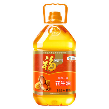 福临门 食用油 压榨一级花生油（京东定制）6.18L 中粮出品