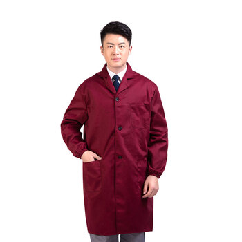 劳博士 工作服大褂 劳保服长袖大褂连体防尘搬运工装 艳蓝色 均码