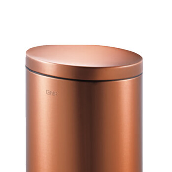 南 SJ5-T01 椭圆全钢形脚踏桶 玫瑰金 防指纹 酒店宾馆客房桶果皮桶房间桶 容量5升