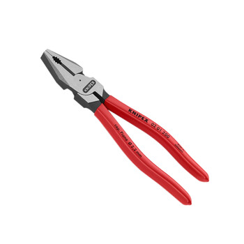 凯尼派克（KNIPEX）02 01 200 省力型钢丝钳 八寸 抛光 塑料套柄 200mm 切割类工具 钢