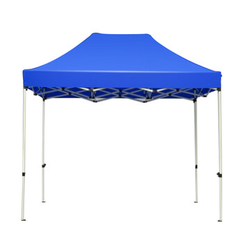 劳博士 LBS845 应急救援帐篷 雨棚广告帐篷伸缩遮阳雨伞防雨防晒蓬 加固黑钢3*3蓝