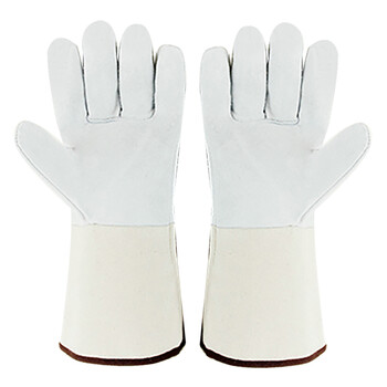 威仕盾（WESTUN）G-9534 38cm实惠型单层帆布电焊手套 XL码 1副