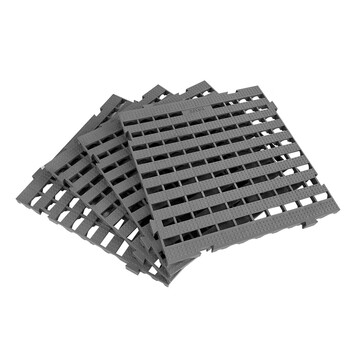 爱柯部落 疏水防滑垫拼块地板/汽车维修区防水地垫 深灰色 30cm*30cm*14.5mm 可定制