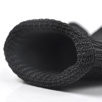 者也（ZYE）加厚五级钢丝防割手套 防刀刃手套安全训练手套 黑色