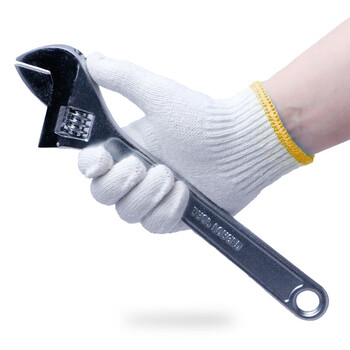 者也（ZYE）劳保手套加厚耐磨防滑尼龙手套棉线手套工地工作手套男女棉纱手套 耐磨棉纱12双