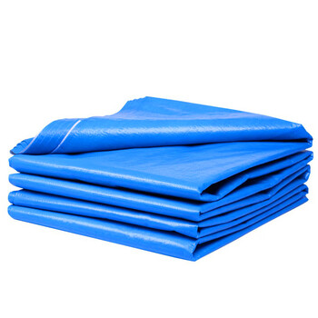 波浩 BOHAO 8*10 蓝白加厚彩条布防雨布雨棚布帆布 PVC防水雨篷布油布苫布货车 8米*10米