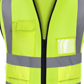 俊滢（JUNYING）JY 拉链式荧光黄绿色 反光背心