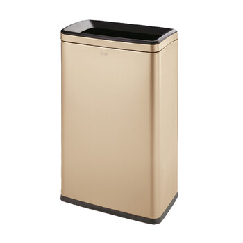 南 SF40-F01 方形环境桶 闪银香槟金 商用酒店宾馆客房不锈钢 南方垃圾桶 房间桶 果皮桶 内桶容量40升