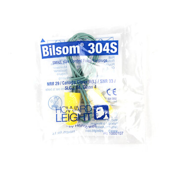 霍尼韦尔1000107 Bilsom 304带线耳塞超舒适子弹型防噪音耳塞100副