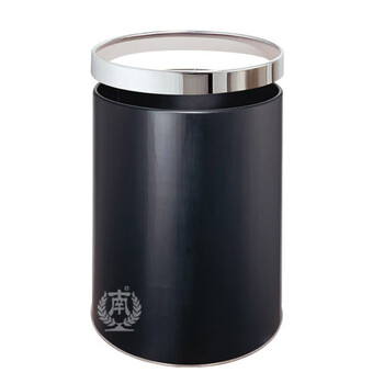 南 GPX-21 南方房间垃圾桶 大号黑色 商用酒店宾馆客房垃圾桶带活动钢圈 房间桶 果皮桶