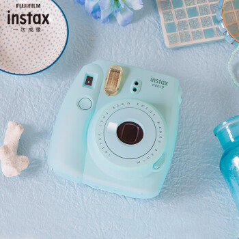 富士INSTAX 立拍立得 一次成像相机 MINI9相机(mini8升级款) 冰霜蓝