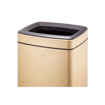 南 SF12-F01 长方形房间桶 闪银香槟金 商用酒店宾馆客房不锈钢 南方垃圾桶 果皮桶 内桶容量12升